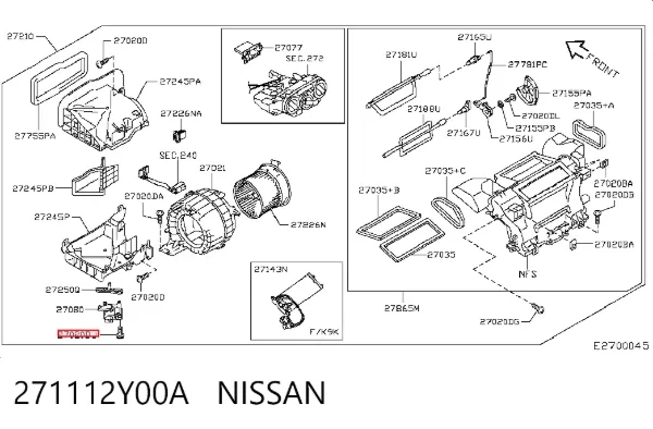  271112Y00A Nissan/Infiniti