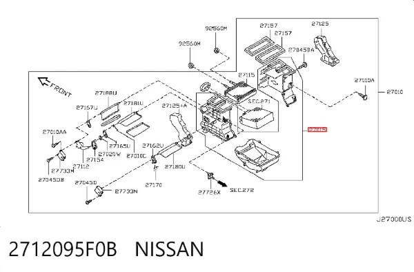  2712095F0B Nissan/Infiniti