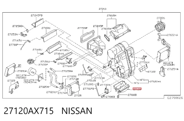  27120AX715 Nissan/Infiniti