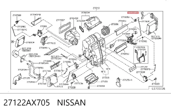  27122AX705 Nissan/Infiniti
