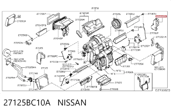 27125BC10A Nissan/Infiniti