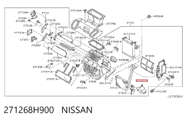 271268H900 Nissan/Infiniti
