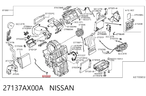  27137AX00A Nissan/Infiniti