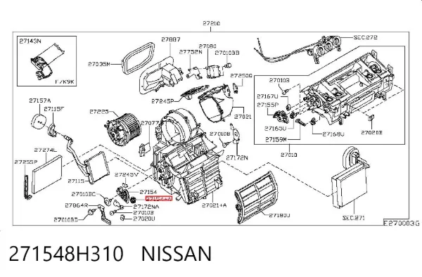  271548H310 Nissan/Infiniti
