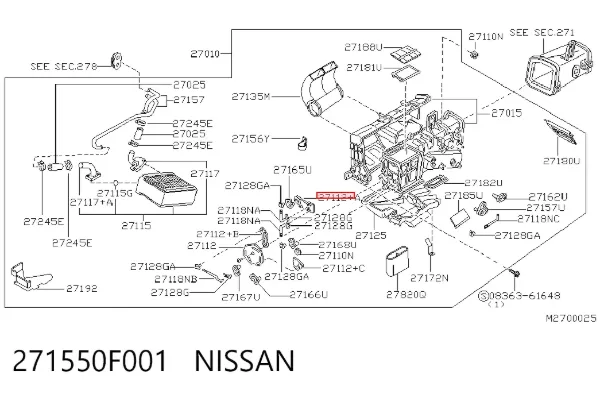  271550F001 Nissan/Infiniti