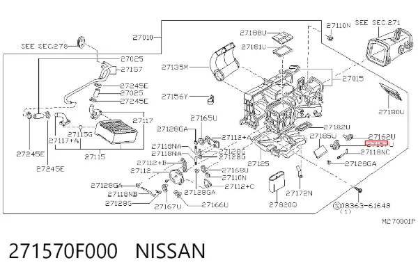  271570F000 Nissan/Infiniti