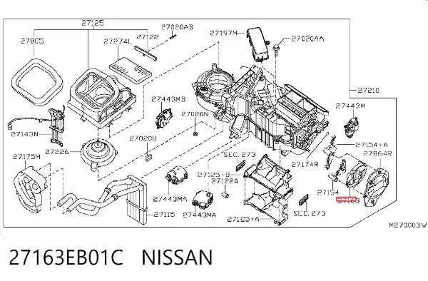  27163EB01C Nissan/Infiniti