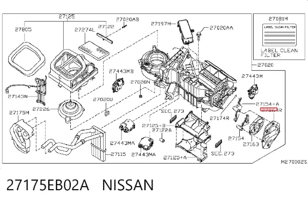  27175EB02A Nissan/Infiniti