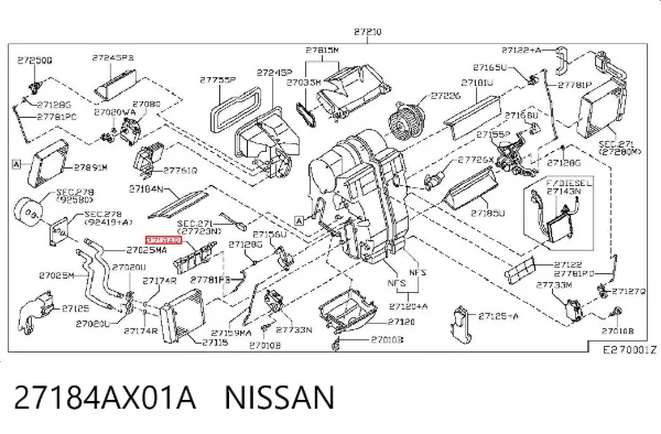 27184AX01A Nissan/Infiniti