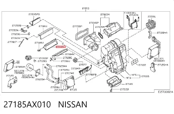  27185AX010 Nissan/Infiniti