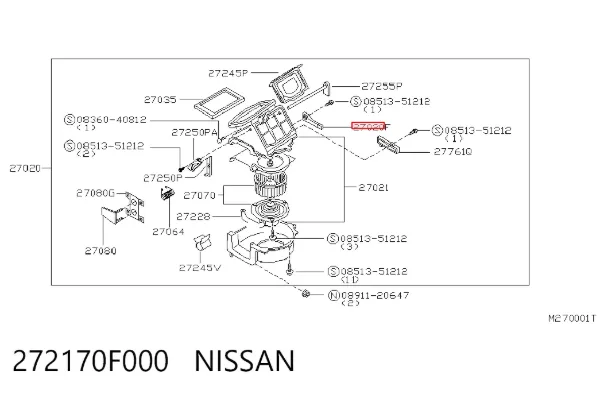  272170F000 Nissan/Infiniti