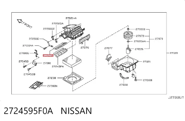  2724595F0A Nissan/Infiniti