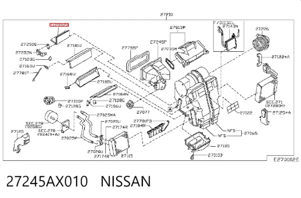  27245AX010 Nissan/Infiniti