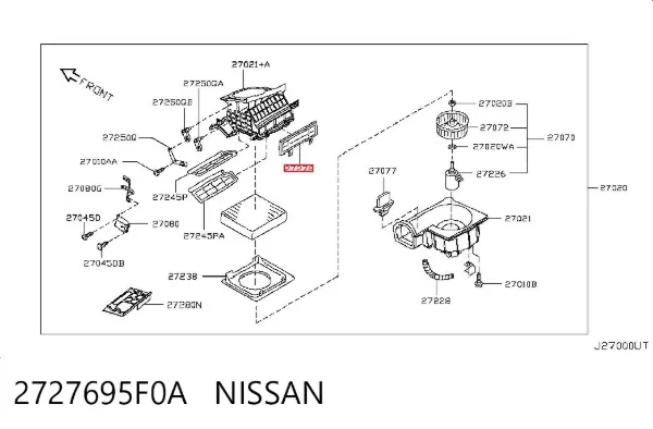  2727695F0A Nissan/Infiniti