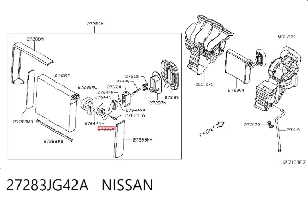  27283JG42A Nissan/Infiniti