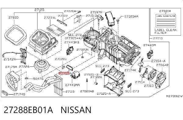  27288EB01A Nissan/Infiniti