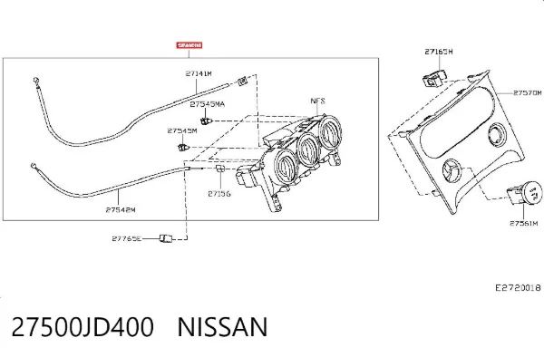 Unidade de controlo dos modos de aquecimento/condicionamento Nissan Qashqai I