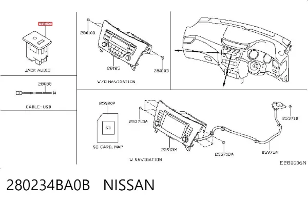  280234BA0B Nissan/Infiniti