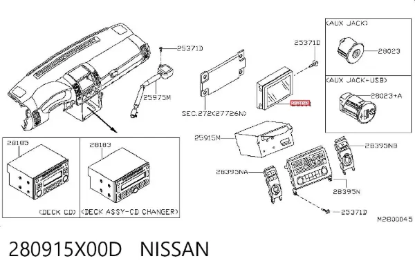  280915X00D Nissan/Infiniti
