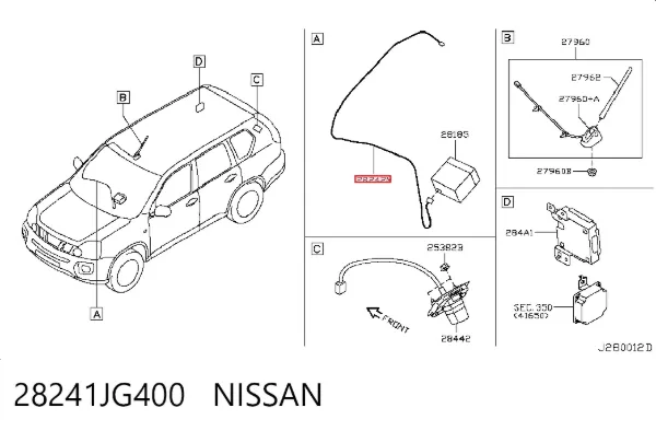  28241JG400 Nissan/Infiniti