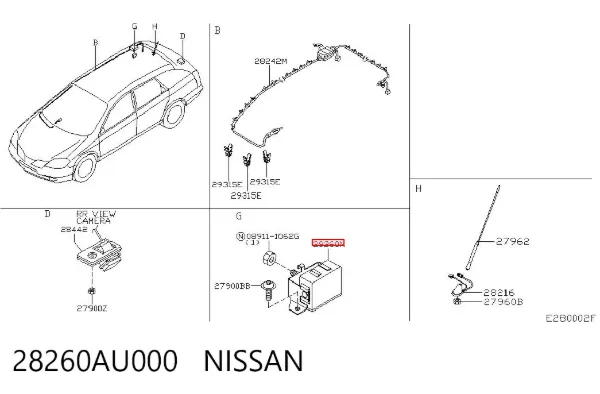  28260AU000 Nissan/Infiniti