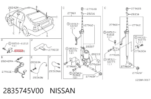  2835745V00 Nissan/Infiniti