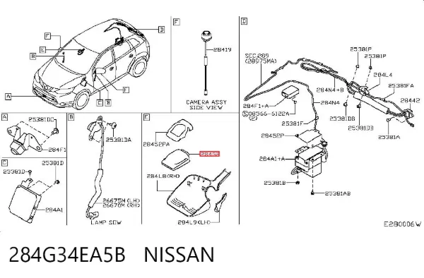  284G34EA5B Nissan/Infiniti