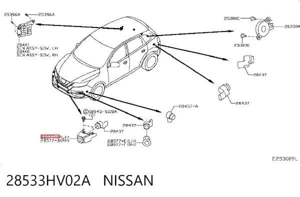 28533HV02A Nissan/Infiniti