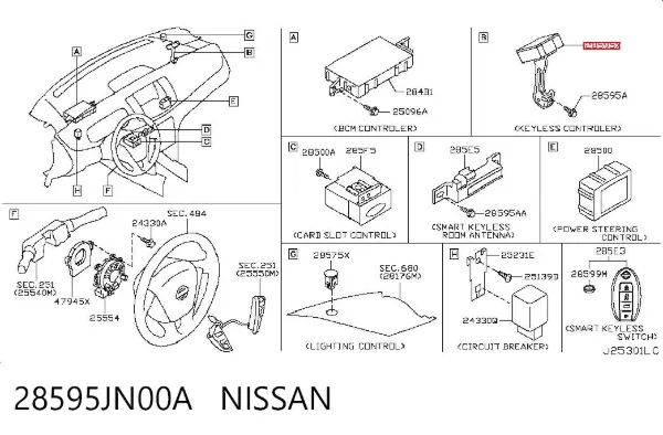  28595JN00A Nissan/Infiniti