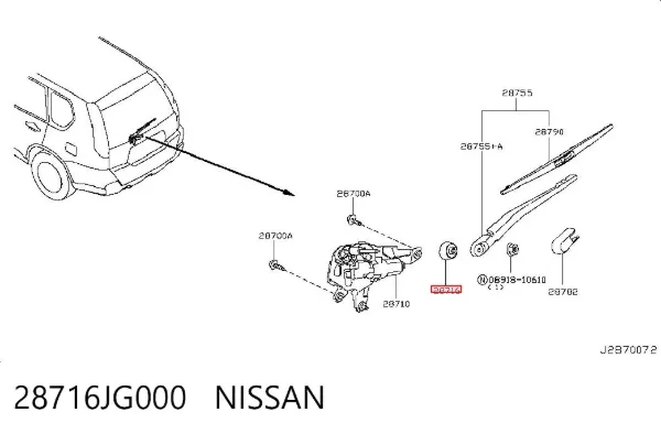  28716JG000 Nissan/Infiniti