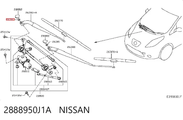 2888950J1A Nissan/Infiniti