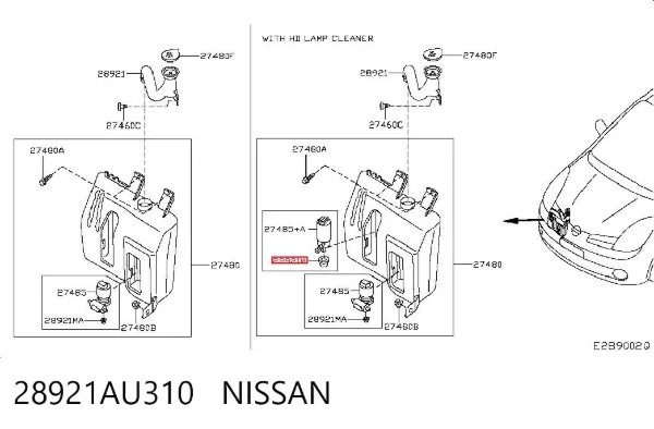 28921AU310 Nissan/Infiniti