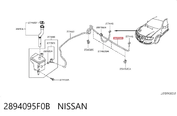  2894095F0B Nissan/Infiniti