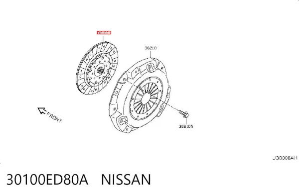 Disco de embraiagem 30100ED80A Nissan/Infiniti