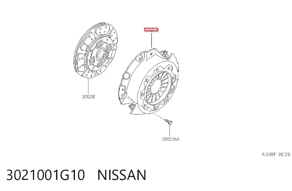Cesta de embraiagem 3021001G10 Nissan/Infiniti