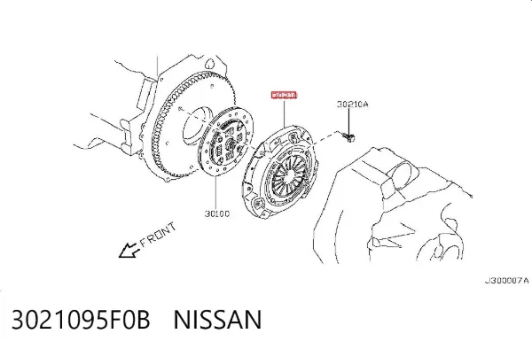 Cesta de embraiagem 3021095F0B Nissan/Infiniti
