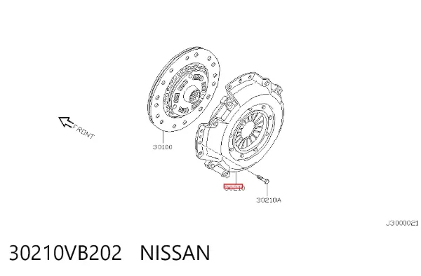 Cesta de embraiagem 30210VB202 Nissan/Infiniti