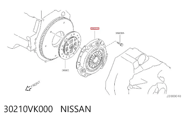 Cesta de embraiagem 30210VK000 Nissan/Infiniti
