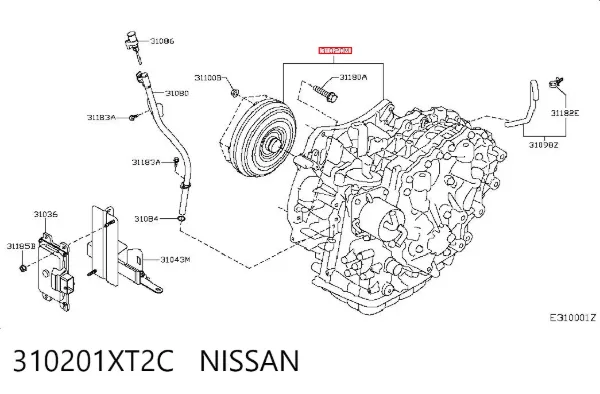 Caixa Automática de Mudança montada 310201XT2C Nissan/Infiniti