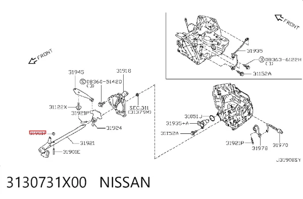  3130731X00 Nissan/Infiniti