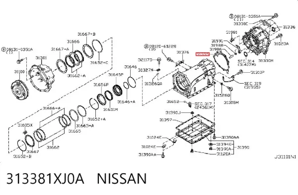  313381XJ0A Nissan/Infiniti