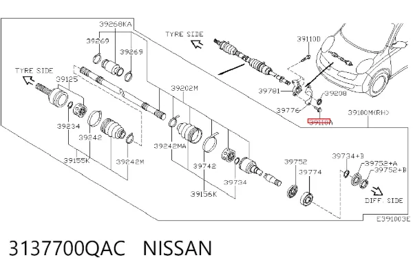  3137700QAC Nissan/Infiniti