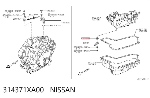 314371XA00 Nissan/Infiniti