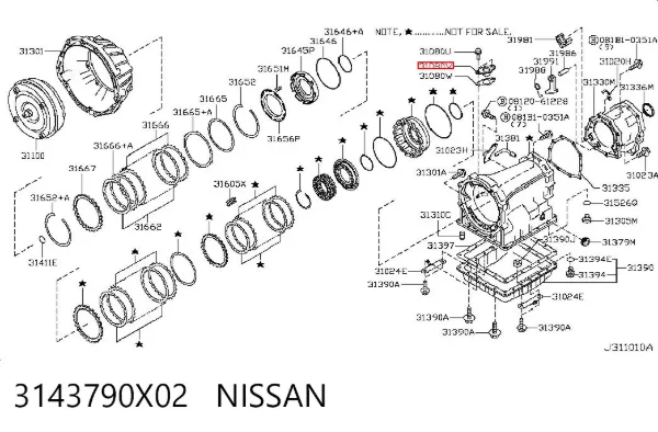  3143790X02 Nissan/Infiniti
