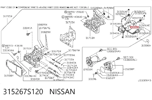 315267S120 Nissan/Infiniti