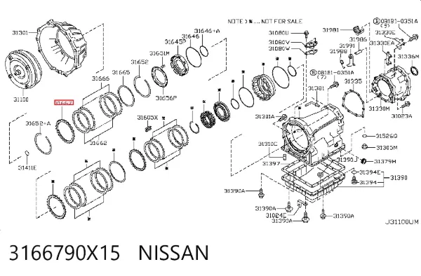  3166790X15 Nissan/Infiniti