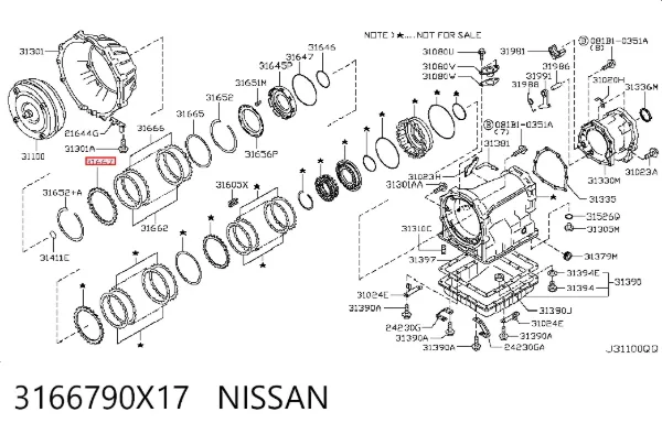  3166790X17 Nissan/Infiniti