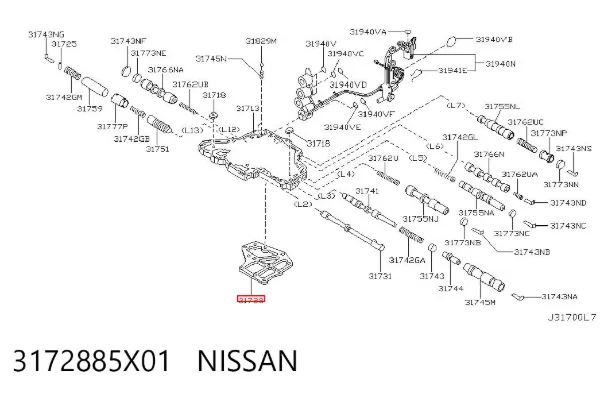 Filtro da Caixa Automática de Mudança Nissan Altima L31