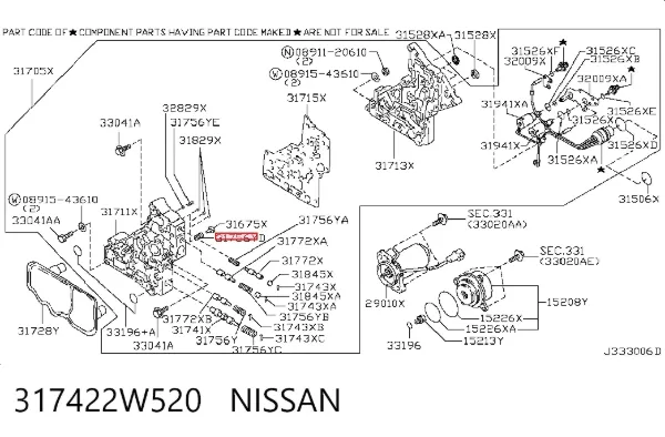  317422W520 Nissan/Infiniti