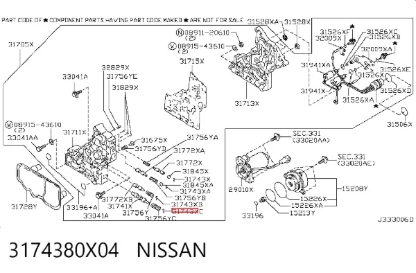 3174380X04 Nissan/Infiniti